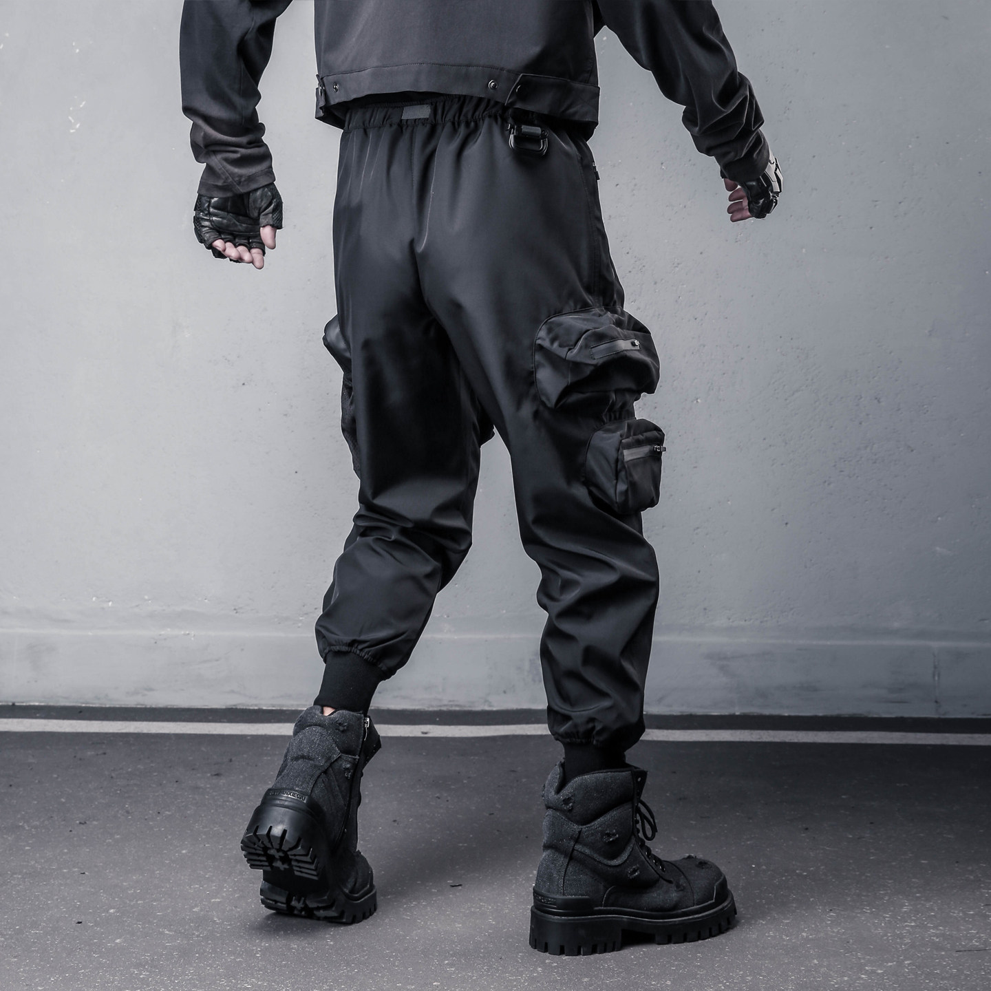 Techwear Pants Tactical - Designer Techwear Overalls Men's Fashion Dark