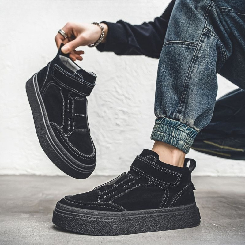 Street Fashion Rome 2026 - 2026 Fashion High Top Velcro Shoes