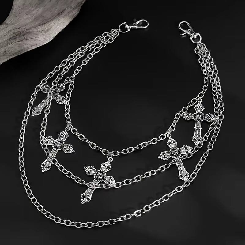 Fashion Punk Metal Pants Chain - Street Fashion Jeans Women recension och pris
