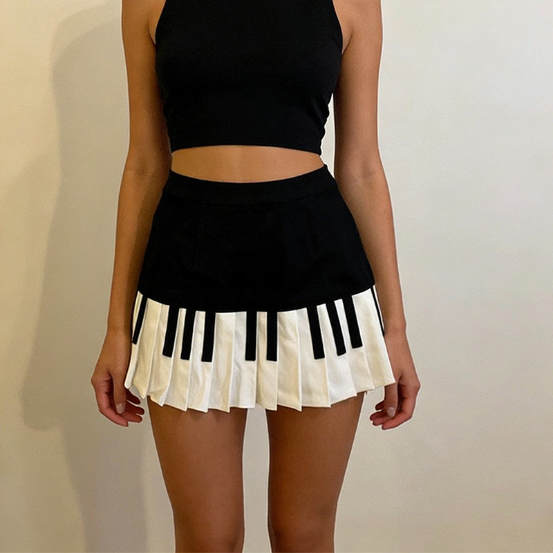 Summer Women Piano Designer Fa - Street Fashion Korean Girl recension och pris