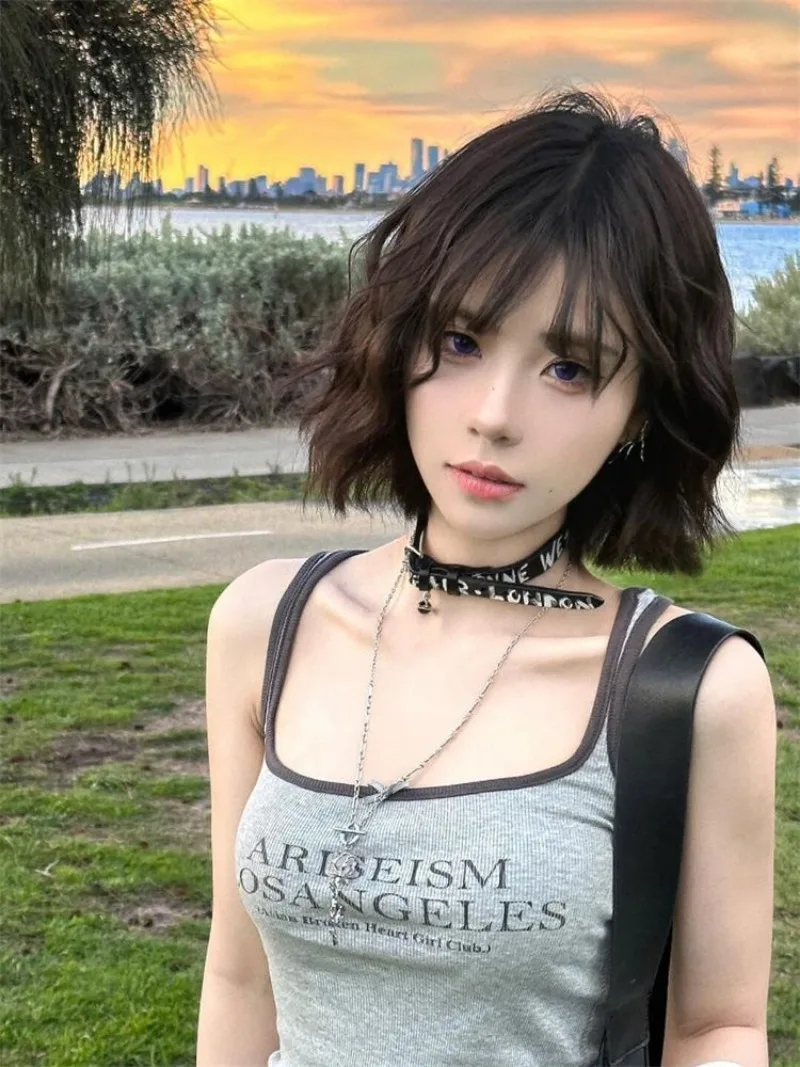 Fashion American Constrast Col - Street Fashion Korean Girl recension och pris