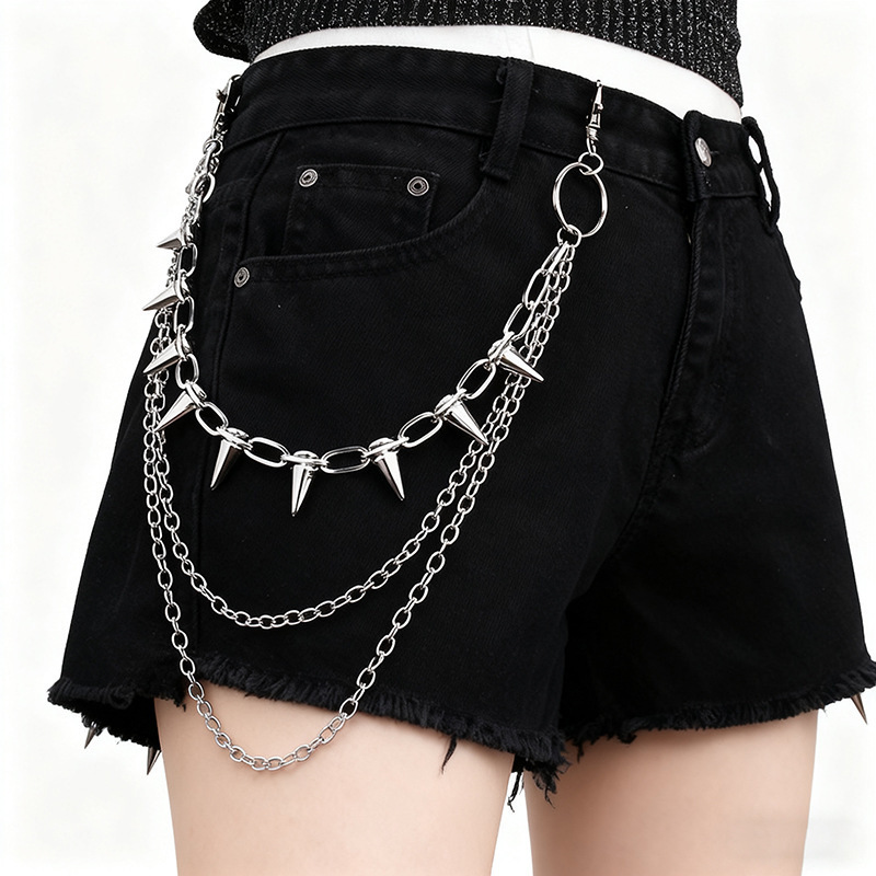 Unisex Hip Hop Punk Rock Metal - Street Fashion Jeans Women recension och pris