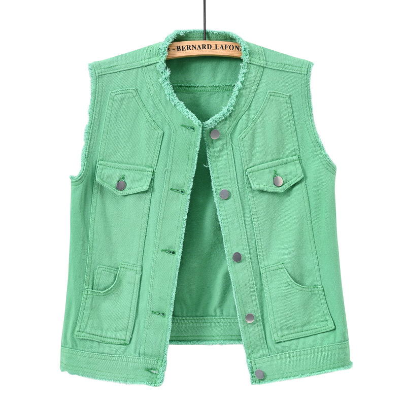 Autumn Women Denim Vests Sleev - Street Fashion Jeans Women recension och pris