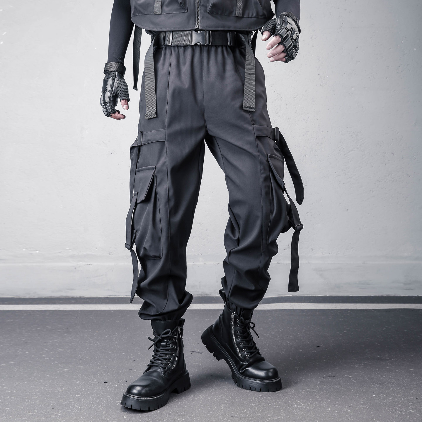Dark Techwear-style multi-pock - Techwear Pants Tactical recension och pris