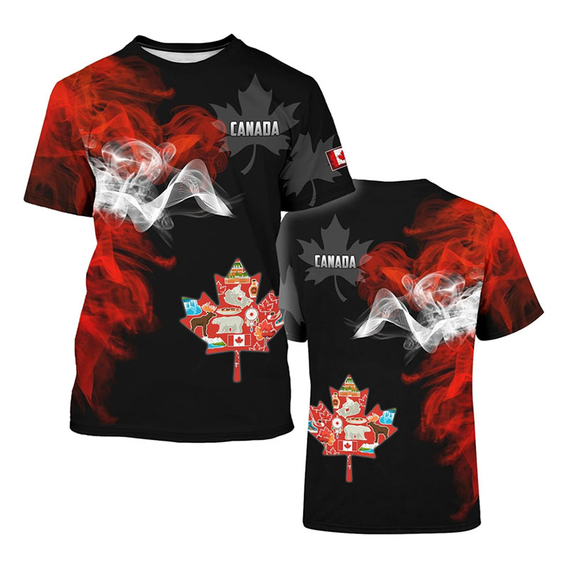 Fashion New Canada T-shirt Men - Street Fashion Canada recension och pris