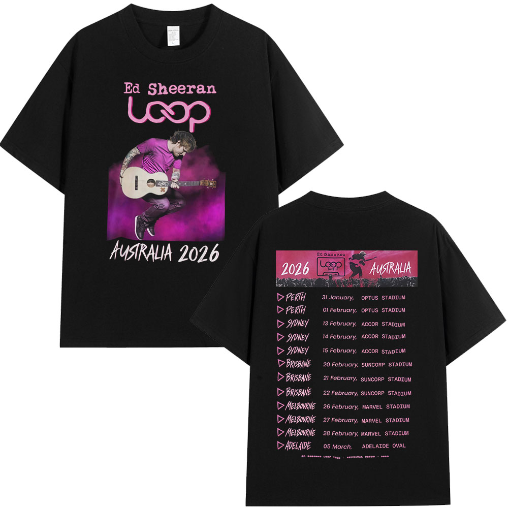 Ed Sheeran Loop Tour Australia - Street Fashion Australia recension och pris