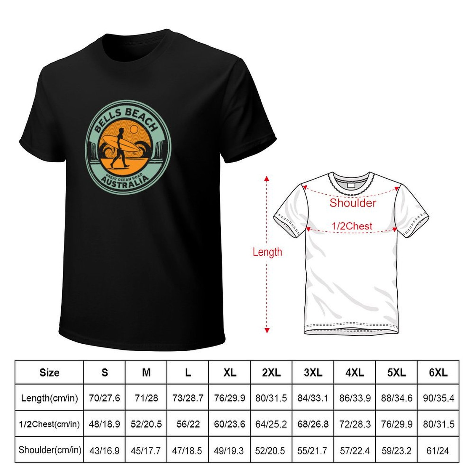 Bells Beach, Australia T-Shirt - Street Fashion Australia recension och pris