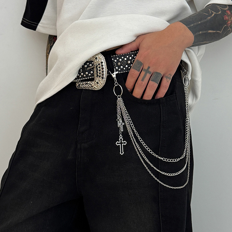 New Retro Punk Rock Cross Pant - Street Fashion Jeans Women recension och pris