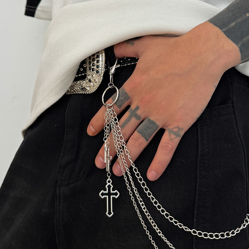 New Retro Punk Rock Cross Pant - Street Fashion Jeans Women recension och pris