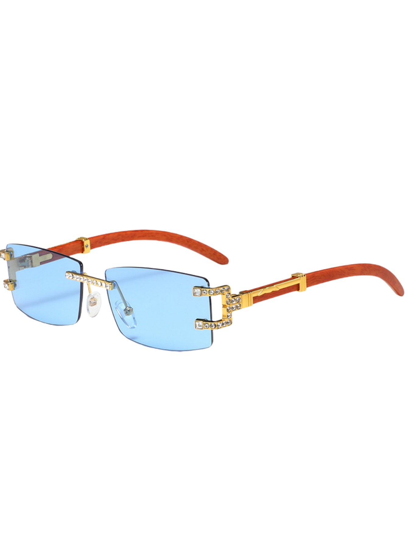 Wood leg retro fashion sunglas - Street Fashion Shoot recension och pris
