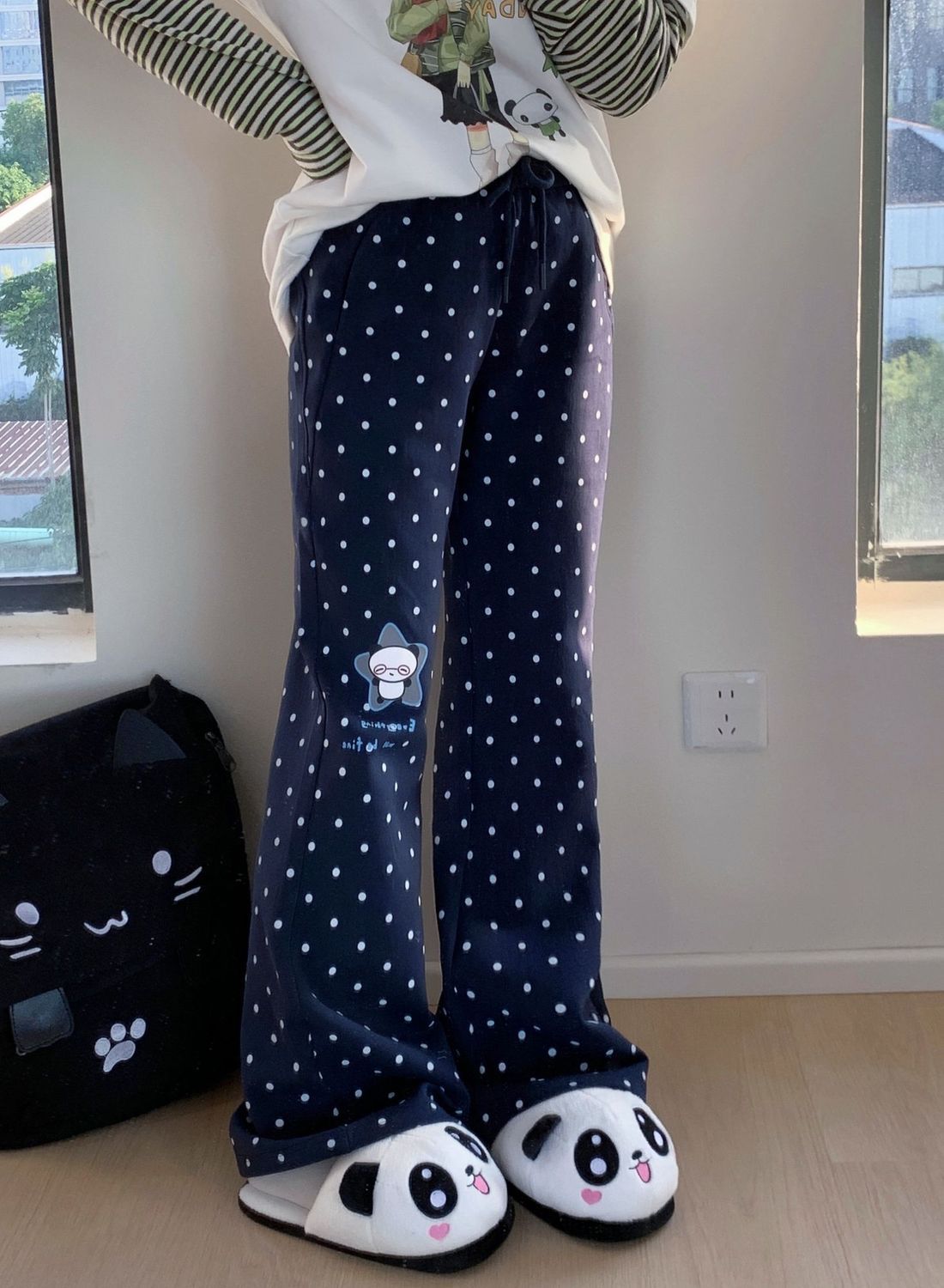 Y2k Vintage 2000s Polka Dot Ca - Street Fashion Korean Girl recension och pris