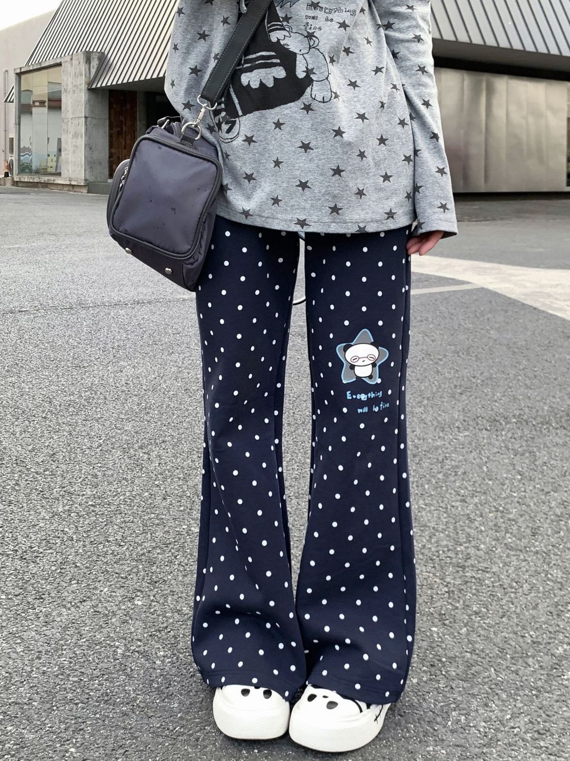 Y2k Vintage 2000s Polka Dot Ca - Street Fashion Korean Girl recension och pris