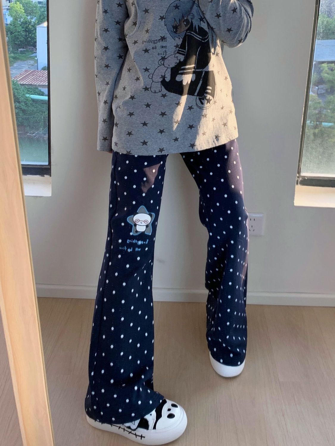 Y2k Vintage 2000s Polka Dot Ca - Street Fashion Korean Girl recension och pris