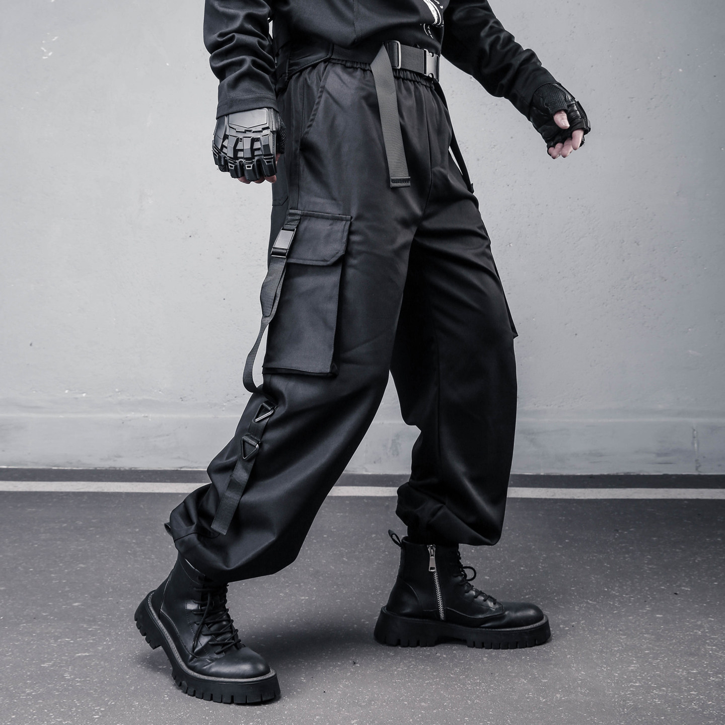 Designer Fashion Dark Overalls - Techwear Pants Tactical recension och pris
