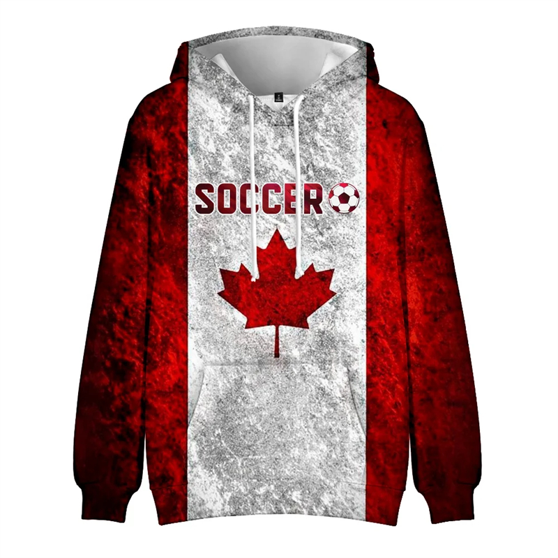 Canada Hoodie Maple Leaf 3d Pr - Street Fashion Canada recension och pris