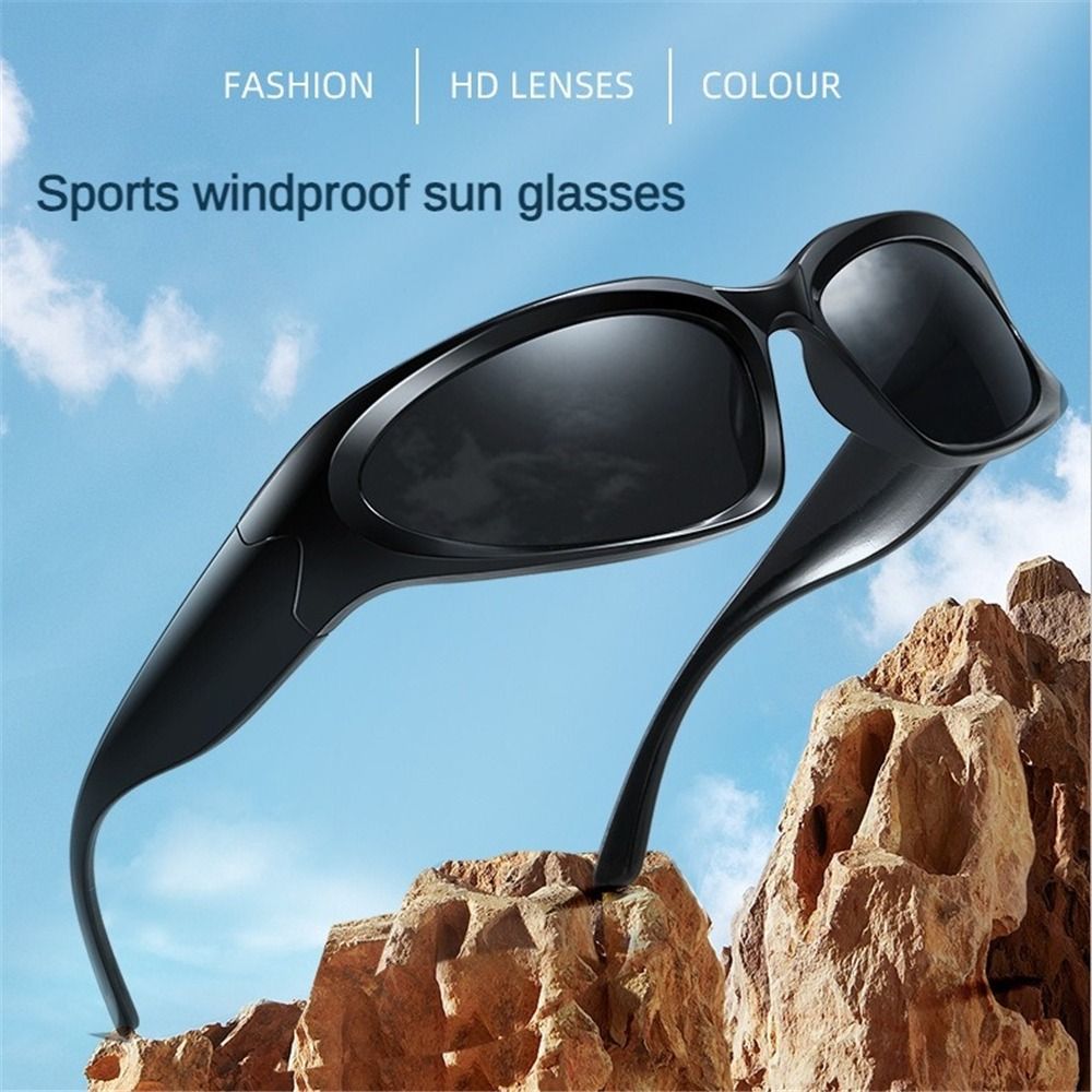 Trendy Y2K Cycling Sunglasses  - Street Fashion Shoot recension och pris