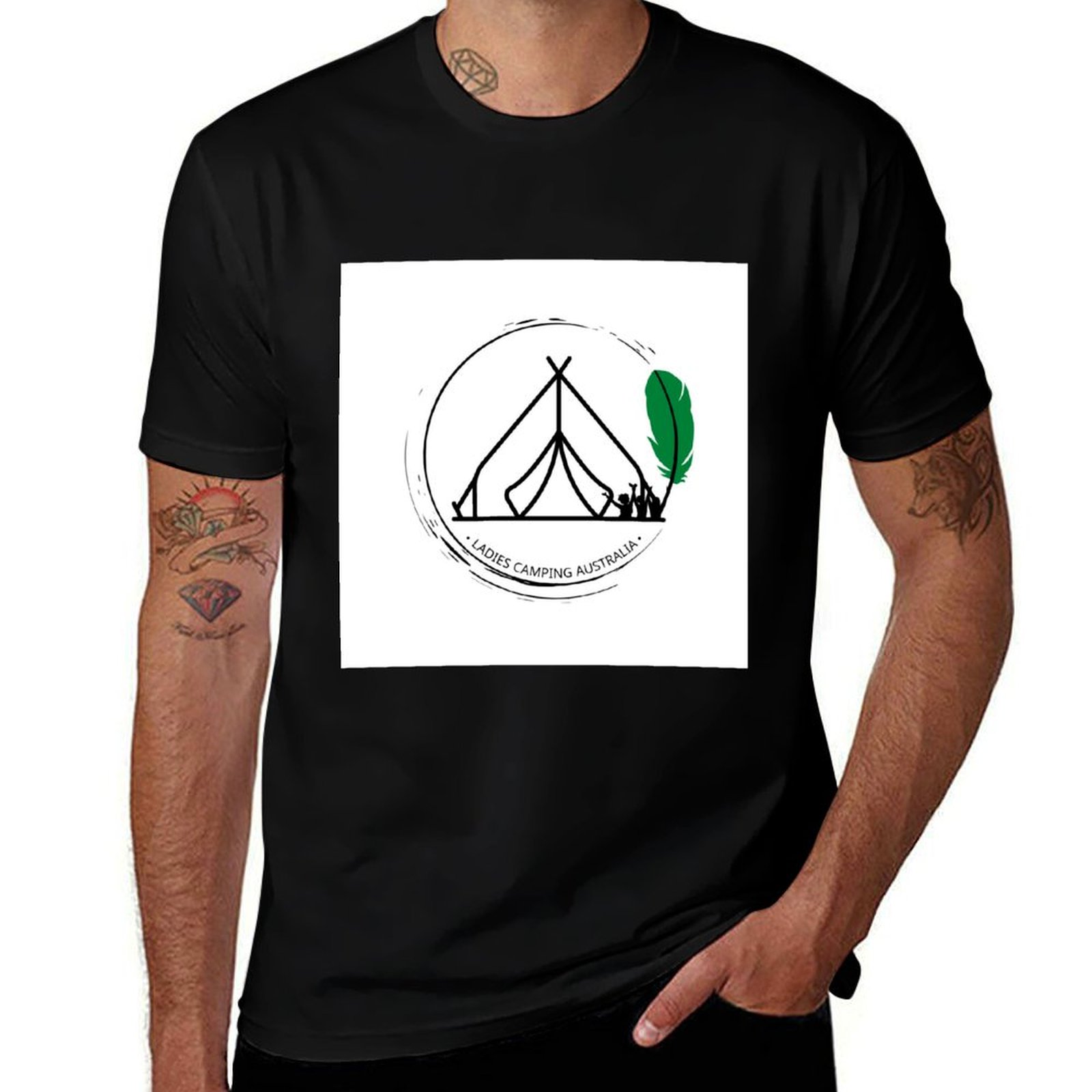 Vic text Design-Ladies Camping - Street Fashion Australia recension och pris