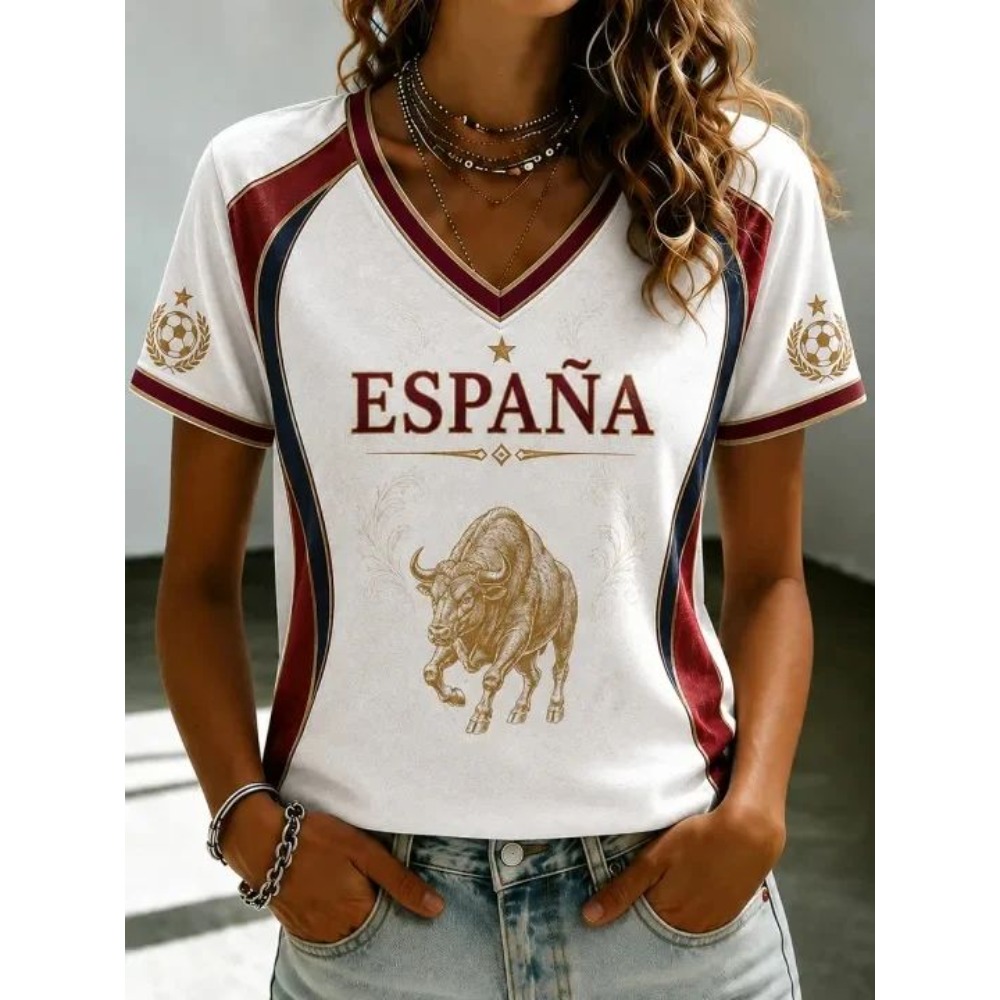 2026 Summer Spain Football Fan - Street Fashion In Spain recension och pris