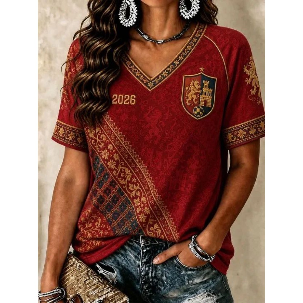 2026 Summer Spain Football Fan - Street Fashion In Spain recension och pris